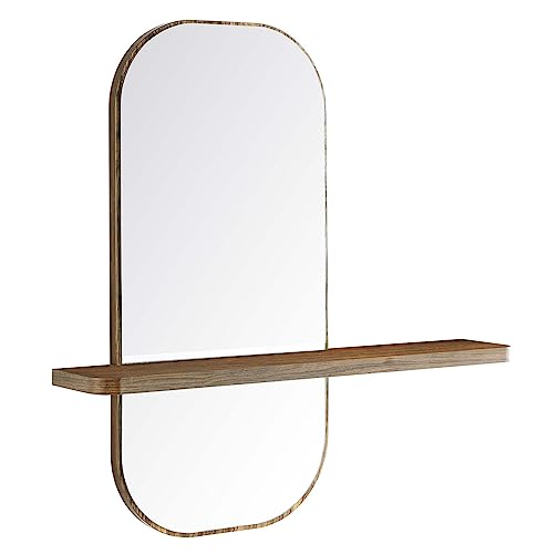 Modway EEI-6349-WAL Solstice Mirror, Walnut - color: Walnut