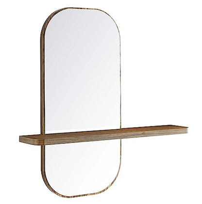 Modway EEI-6349-WAL Solstice Mirror, Walnut - color: Walnut