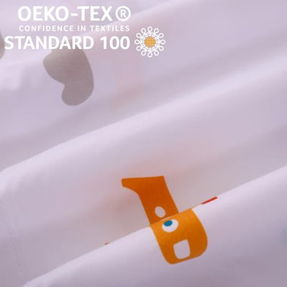 JSD Airplane Kids Duvet Cover Set Twin Size | 2 Piece Soft Printed Microfiber Duvet Cover with Pillow Sham Zipper Closure, Comforter Not Included, Oeko-Tex Certified - color: Airplane, size: Twin