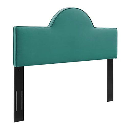 Dawn Performance Velvet King/California King Headboard - Enhance Bedroom Ambiance with Elegant Arching Silhouette, Stain-Resistant Upholstery, and Adjustable Height.