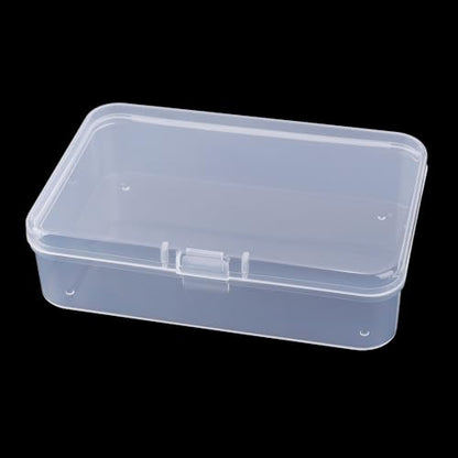 1pcs Transparent Plastic Storage Box Rectangular Dustproof Boxes Desktop Drawer Organizer Container for Home (M,9.5 * 6.5 * 2.5cm) - color: M,9.5*6.5*2.5cm