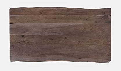 Jofran Nature's Edge 52" Farmhouse Dining Table - Solid Wood Counter Height Dining Table for Modern Homes, Slate - color: Slate