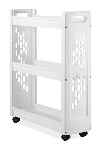 Whitmor 3 Tier Rolling Laundry Cart 8.50x26.0x31.0 - size: 8.50 x 26.0 x 31.0 inches