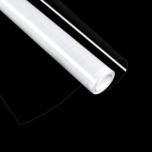 Clear Contact Paper Vinyl Wrap Plastic Self Adhesive Wall Protector Film | Transparent Kitchen Backsplash Waterproof Protective Wallpaper Covering Peel and Stick for Furniture 15.7'' X 196.8" - size: 15.7" x 196.8"