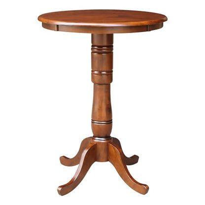 International Concepts 30-Inch Round Pedestal Dining Table, Espresso - color: Espresso