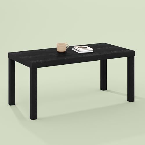Bayan Coffee Table, Square Side Table or Small Spaces, Living Room, Black | 18.9 (D) x 38.98 (W) x 17.52 (H) inches - color: Black, size: 18.9 (D) x 39 (W) x 17.5 (H) inches