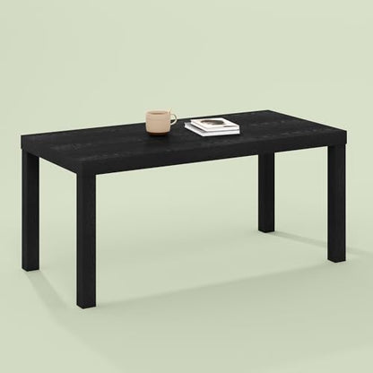 Bayan Coffee Table, Square Side Table or Small Spaces, Living Room, Black | 18.9 (D) x 38.98 (W) x 17.52 (H) inches - color: Black, size: 18.9 (D) x 39 (W) x 17.5 (H) inches