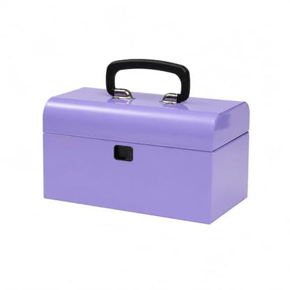 K.balt Retro Portable Mini Toolbox Lavender Steel Tool Box - color: Lavender, size: Retro