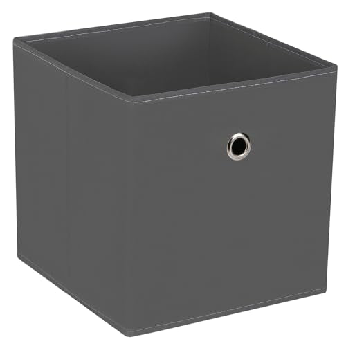 Fabric Cubes Storage Containers ,11 Inch Cloth Storage Cube Foldable Storage Bins Cubes Organizer Baskets with Handles for Shelf,Closet,Nursery,Set of 1,(Grey) - color: Grey, size: 1 pack