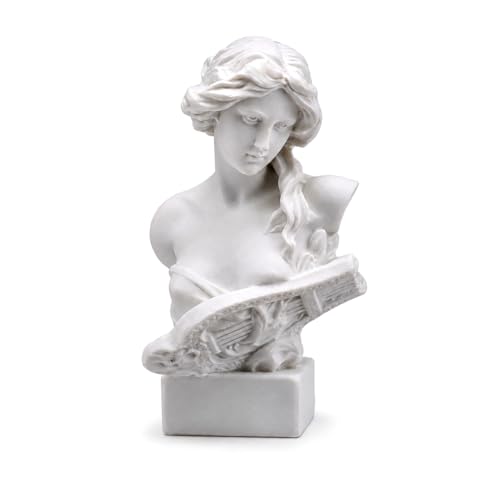 Resin Bust Statue 2.95 Inch Plaster Figurines Mini Home Decoration Sculpture White for Art Hobbyist-Artemis, Home Decoration - size: Artemis