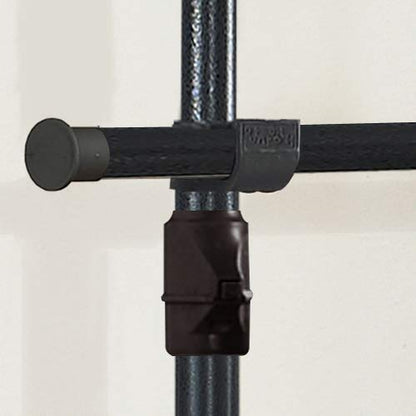 PRINCE HANGER Heavy Duty Adjustable Garment Rack – One-Touch System for Easy Assembly, 352 LBS Load Capacity Freestanding Metal Wardrobe Closet Rack, Width & Height Adjustable (Model PHUS-0022) - color: Black