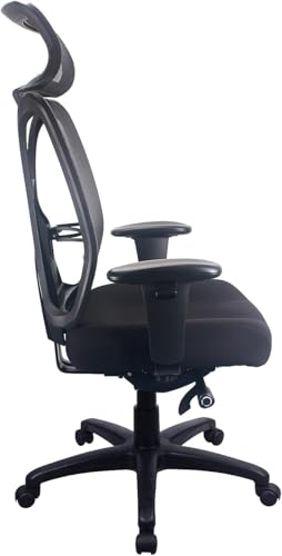 Tempur-Pedic TP6450 Mesh Office Desk Chair, Ergonomic High Back Computer Chair with Adjustable Arms, Lumbar Support and Swivel Tilt, Black - color: Black