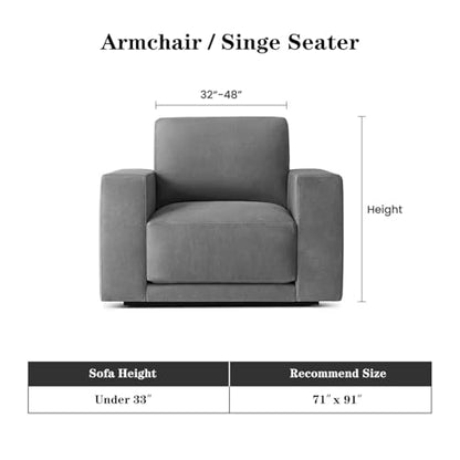 Small Couch Cover Oversized Chair Cover Washable Boho Recliner Slipcover, Pet Friendly Couch Protector with Tassels, Abstract Geometric Design, 71" x 91", Blue - color: U-blue Abstract, size: 71"x 91"