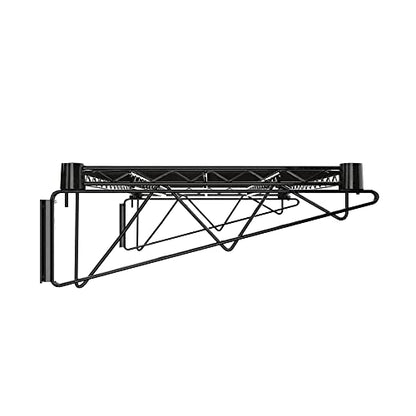 18" x 36" Black Epoxy Wire Wall Mount Shelf - color: Black, size: 18" x 36"