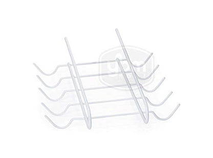 YBM HOME 2226vc 10 Hook Under Shelf Mug Cup Holder Rack, White