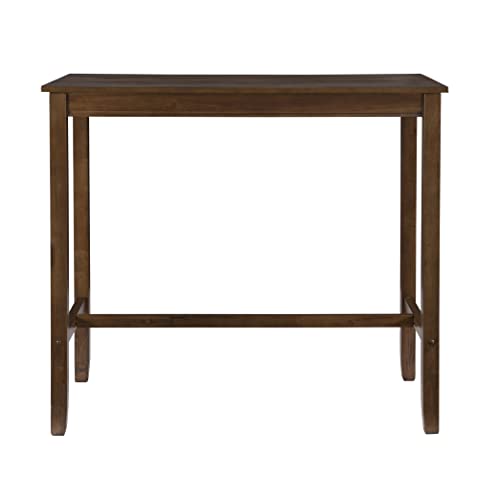 Linon Claridge Rustic Brown 42 inch Height Pub Bar Table - color: Rustic Brown, size: Bar Height