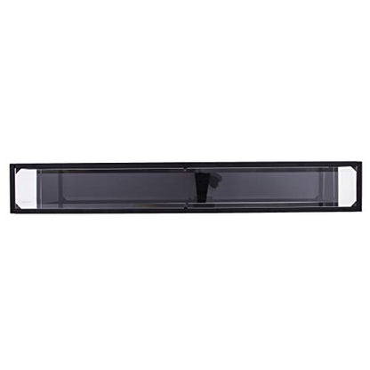SEI Furniture Bergen Narrow Metal Console Table, Dining Room With Open Concept Living Space Glam Style Powder-Coated Iron, Black - color: Black