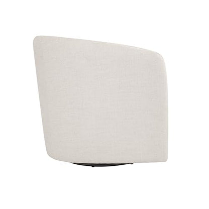 HomePop 360° Swivel Barrel Accent Chair - Putty Woven Fabric - color: Putty Beige
