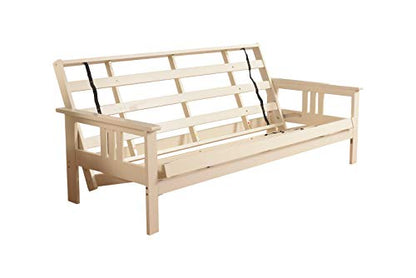 Kodiak Furniture Monterey Futon Frame, No Drawers, Antique White - color: Frame Only, size: No Drawers, style: Antique White Finish
