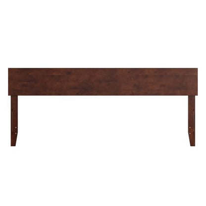 AFI, Orlando King Adjustable Modern Solid Wood Panel Headboard, Walnut - color: Walnut, size: King (U.S. Standard)