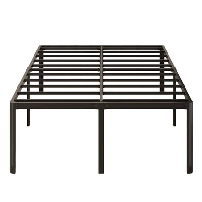 Yicensen 20 Inch Full Bed Frame Heavy Duty Full Size Platform Bed Frame with Rounded Corner Legs No Box Spring Needed, Easy Assembly, Noise Free, Black. - size: Full, style: 20 Inch