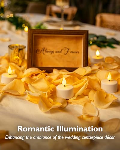 Homemory 12-Pack Rechargeable Tea Light Candles with Remote, 2/4/6/8H Timer | Flameless Flickering Battery Operated LED Tealights with Charging Base for Votive Cups, Glass Holders and Cozy Home Ambiance - color: Warm white light, pack of 12