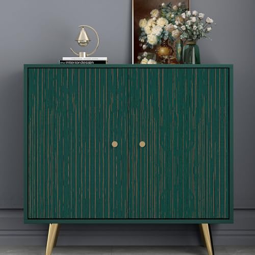 Toduso Dark Green Grasscloth Peel and Stick Wallpaper Modern Texture Contact Paper Bathroom Self Adhesive Wallpaper Removable Waterproof Wall Paper for Bedroom Cabinets Drawers Desk 17.3"x196.8" - color: Green, size: 17.3" x 196.8"