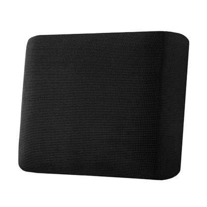 H.VERSAILTEX Super Stretch Individual Seat Cushion Covers Sofa Covers Couch Cushion Covers Slipcover Sets Thick Jacquard Textured Twill Fabric (1 Piece Chair Cushion Cover, Black) - color: Black, size: 1 Cushion Chair