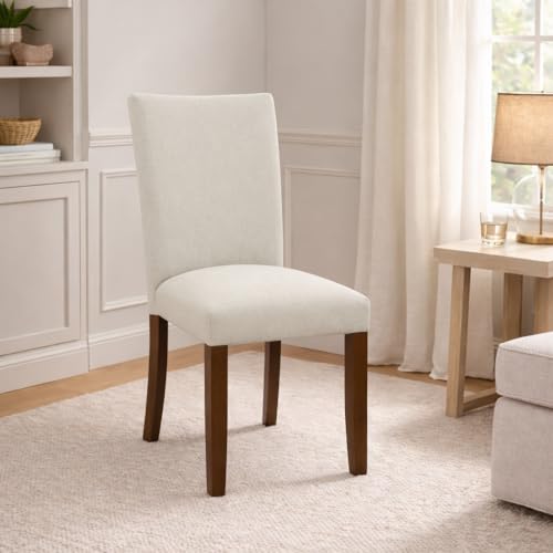 HomePop Classic Parsons Dining Chair - Gray Woven (Set of 2) - color: Gray Woven, style: Pack of 2