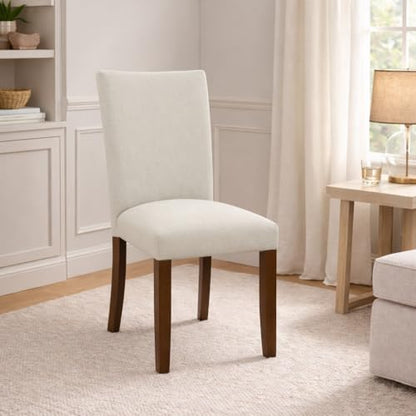 HomePop Classic Parsons Dining Chair - Gray Woven (Set of 2) - color: Gray Woven, style: Pack of 2