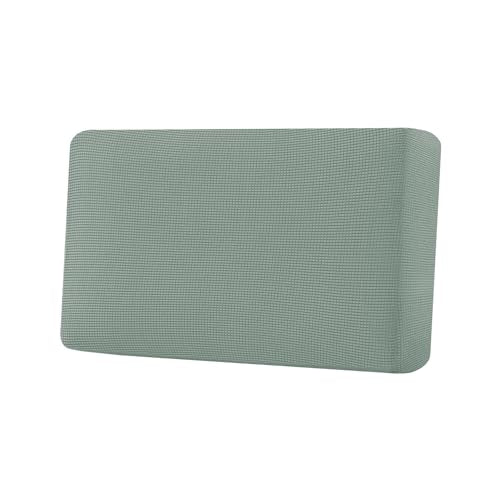 H.VERSAILTEX Super Stretch Individual Seat Cushion Covers Sofa Covers Couch Cushion Covers Slipcover Sets Thick Jacquard Textured Twill Fabric (1 Piece Loveseat Cushion Cover, Sage) - color: Sage, size: 1 Cushion Loveseat