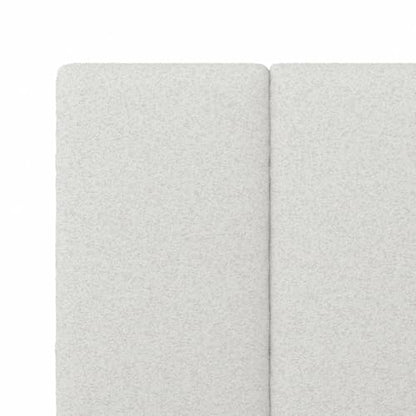 Nathan James Marissa Wall Mounted Upholstered Headboard, 3 Panel Headboard with Textured Boucle Upholstery for Queen Bed, White
