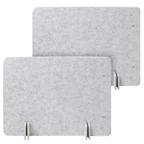 Desk Privacy Panel Set, Desk Partition Cubicle Wall Freestanding Noise-Reduction Panels Room Divider, Soundproof Partition with Support Feet for Office or Home Use (Light Grey, 40 * 60 cm) - color: Light Grey