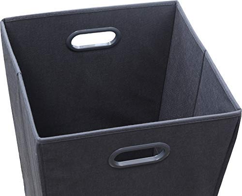 Simple Houseware Foldable Closet Laundry Hamper Basket, Dark Grey - color: Dark Grey