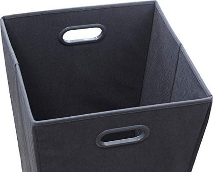 Simple Houseware Foldable Closet Laundry Hamper Basket, Dark Grey - color: Dark Grey