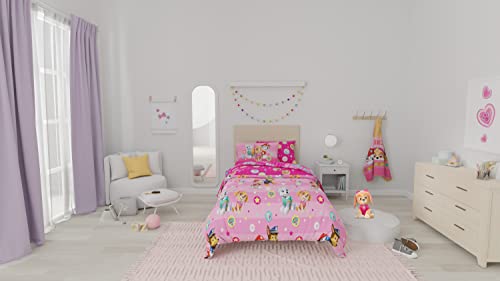 Paw Patrol Girls Kids Bedding Super Soft Comforter and Sheet Set with Sham, 5 Piece Twin Size, (100% Officially Licensed Nickelodeon Product) By Franco - color: Paw Patrol Girls, size: Twin