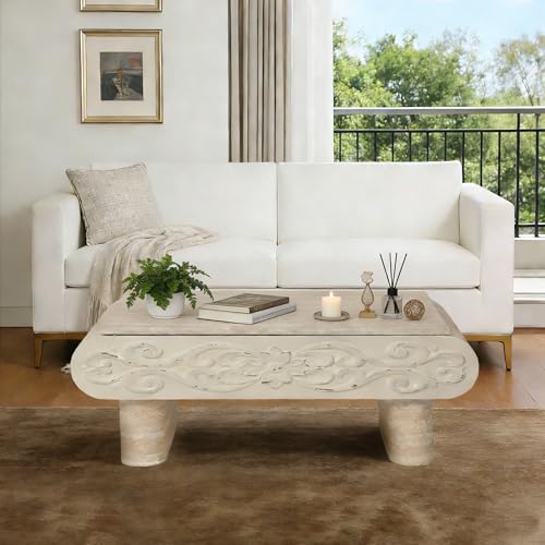 39.4" Lift Top Coffee Table with Hidden Storage & Antique Design for Living Room, Rectangular MDF Wooden Center Table Tea Table for Apartment, Beige - color: 39.4" Lift Top Coffee Table With Antique Design,beige