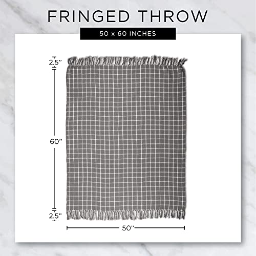 DII Chevron Throw Collection Handloomed Cotton, 50x60, Tango Red - color: Tango Red, size: 50x60"