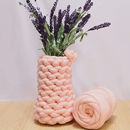 Arm Knitting Yarn, for DIY Blanket,Craft and Other Project, not Finished Goods,Shell Pink 2.2LB - color: Shell Pink, size: 2.2lb