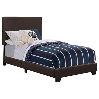Brown Upholstered Bed Frame