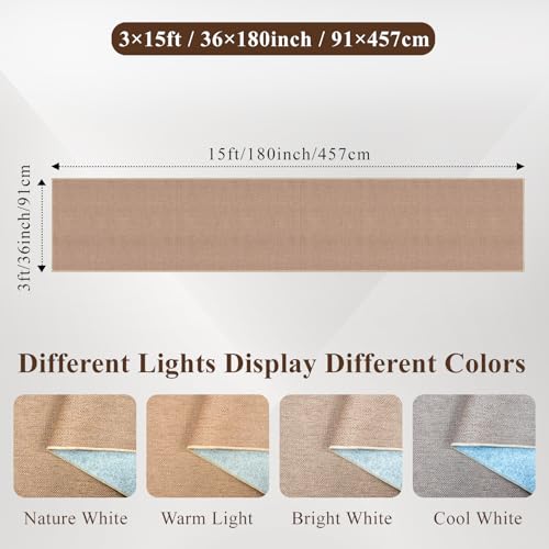 3x15 Jute Like Long Runner: Non-Slip Washable Low Pile Kitchen Hallway Rugs | Farmhouse Carpet for Pet Owners & Busy Families - Indoor Runners Ideal for Entryway Bedroom - Durable Home Decor (Beige,3x15) - color: Beige, size: 3' x 15' (Runner)