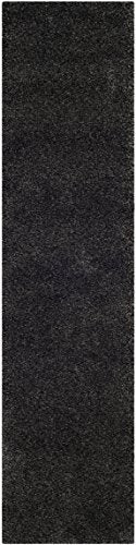 SAFAVIEH Milan Shag Collection Runner Rug - 2' x 8', Dark Grey, Solid Design, Non-Shedding & Easy to Clean, Plush Thick Pile, Ideal for Hallway, Foyer, Bedroom (SG180-8484) - color: Dark Grey, size: 2' x 8' (Runner)
