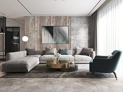 Wallpaper 118" x17.7''Wood Wallpaper Brown Thicken Grey Dark Wood Contact Paper Gray Brown Wood Plank Wood Peel and Stick Wallpaper Removable Rustic Wood Grain Self Adhesive Cabinet Vinyl Roll - color: Grey Brown-1, size: 17.7" x 118"