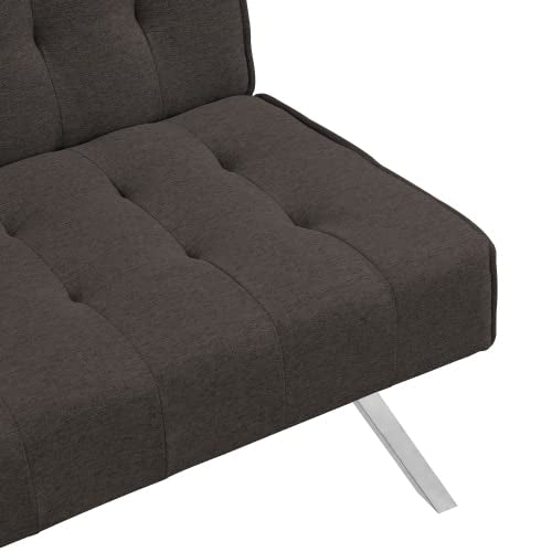 anwickjeff Futon Sofa Bed, Modern Convertible Armless Sleeper Couch Loveseat Sofa Sleeper Daybed for Studio, Apartment, Office, Small Space, Compact Living Room,68.1”x 32.9”x 32.3” (Espresso) - color: Espresso
