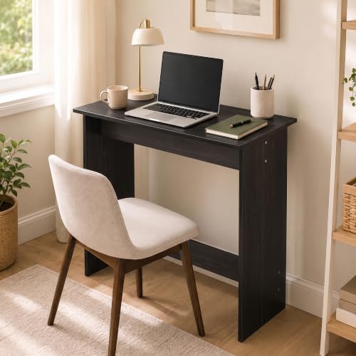 FURINNO Simplistic Study Table, Espresso | Rectangular, Easy Assembly, for Gaming, Home Office, Bedroom, Study Room - color: Espresso, size: 31.3" x 15.4"