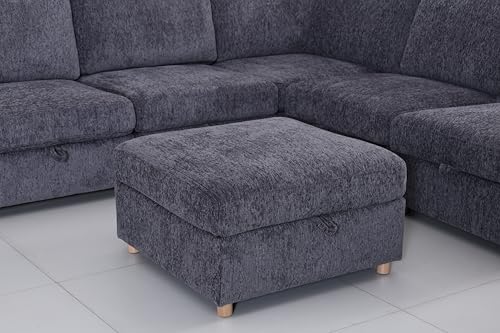 KEIKI Modular Sectional Sleeper Sofa with Hidden Storage, 8 Seat Convertible Fabric Couch with Flexible Layout and Washable Covers, Large U Shaped Sofa for Home Theater, Gathering or Game Room - size: 8-Seater