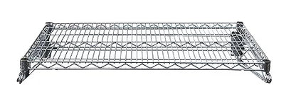 Heavy Duty Chrome Wire Storage Wall Shelf | Wall-Mounted Commercial Shelf for Kitchen, Pantry, Garage, Restaurant (14" x 24") - size: 14" x 24"
