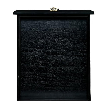 LEEMTORIG 31.5" Solid Wood Small Vanity Desk with Flip-top Mirror, Compact Wooden Writing Desk with Drawers, 3 in 1 Secretary Desk/Dressing Table/Nightstand for Small Space, Black SZT-D0036-BK - color: Black
