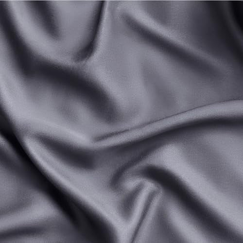 Bedsure PureWoven 100% Rayon Derived from Bamboo, King Size Sheets Set | Cooling Sheets for Hot Sleepers, Breathable & Silky Soft, 16" Deep Pocket, Hotel Luxury Bedding, Dark Grey - color: 01 - Dark Grey, size: King