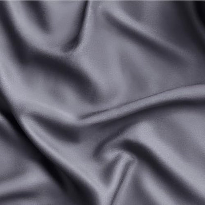 Bedsure PureWoven 100% Rayon Derived from Bamboo, King Size Sheets Set | Cooling Sheets for Hot Sleepers, Breathable & Silky Soft, 16" Deep Pocket, Hotel Luxury Bedding, Dark Grey - color: 01 - Dark Grey, size: King